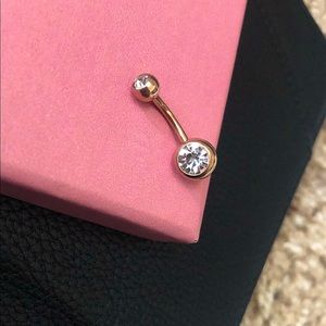 ⭐️3/$15 New! Gold navel belly ring 14 gauge